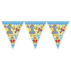 1 WIMPELKETTE 1.BIRTHDAY" BOY Kinder Geburtstag 1