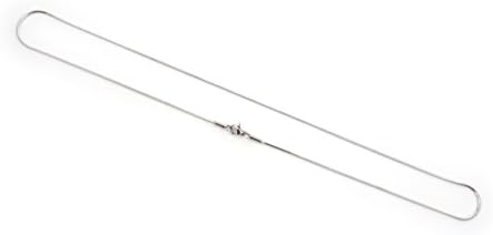 XFOX Jewelry Basic Collections, Square Snake Chain necklace, 1.2mm in width, Silver tone stainless steel 316L chain with lobster claw clasp jewelry (20 Inches)