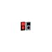 Griffin 8197-IC8SLBRCB FlexGrip Silicone Case with Screen Protection for iPod Classic 80G - 2-Pack (Black/Red and Clear/Black)