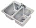 Advance Tabco 10x14x10 2 Compart Drop In Sink