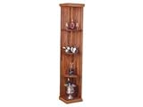 Wine Cellar Innovations Designer Series Collection Premium Redwood with Dark Walnut Stain Quarter Round Display Shelf 72x13x13-in.