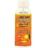 Wellesse All Day Energy Natural Citrus Drink with B Complex vitamins and minerals by Symtec - 2 Oz