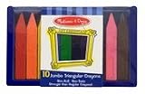 10 Jumbo Triangular Crayons by Melissa and Doug