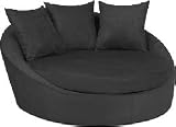 Avenue Six Roundabout Charcoal Low Circle Chair