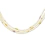 14K Triple Strand Cult. Pearl Multi Gemstone Necklace 16 In - Pearl Clasp - JewelryWeb