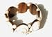 White Snail Shell Pearl Stretch Bracelet P41-G