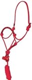 Mustang Braided Rope Halter with Lead Purple/Black