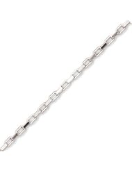 Sterling Silver 16 Inch Square Long Box 100 Chain Necklace - 0.8mm Wide