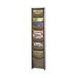 Safco 12-Pocket Wood Magazine Rack, 11.25 Inches Width x 48.75 Inches Height, Mahogany (4331MH)