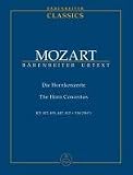 Produkt-Bild: Hornkonzerte KV 417, 447, 495, 412, 514 (386b): Studienpartitur. B&auml;renreiter-Urtext; erstmals zus&auml;tzlich mit Mozarts unvollendetem Rondo KV 412; mit ... die bisherigen Einzelausgaben TP 307-310