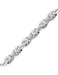 Sterling Silver 7.5 Inch Fancy Link Bracelet - 7.5 Inch