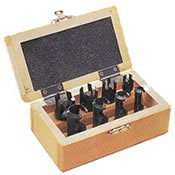 8 Piece Deluxe Plug Cutting Kit by Peachtree Woodworking