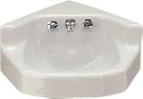 21QhS6PW1fL. SL160  Kohler K 2766EH 0 Marston wall mount corner lavatory, less faucet, White