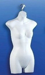 Deluxe Ladies Half Round Torso Form - White (Beware of Cheap Imitations!) Box of 1 Deluxe Ladies Half Round Torso Form - White (Beware of Cheap Imitations!) Box of 1