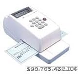 Max EC-30A Max Model EC-30A Electronic Checkwriter, 10-Digit, 14-3/8w x 9-1/8d x 3-3/4h