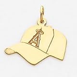 14K Los Angeles Angels Lrg Cap Charm