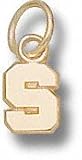 Michigan State Spartans Solid 10K Gold ''S'' Polished 1/4'' Pendant