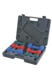 Sunny Neoprene Dumbbell Set with case (2-5 Pounds)
