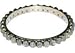 Gemstone Bangle for Women in Sterling Silver 2.4 inches (ban128)