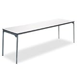 Office Products : Samsonite 36180PTS1 Samson Series Premium Commercial Table, 96 x 30, Off-White with Steel Legs