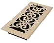 DECOR GRATES ALMOND 4" X 10" FLOOR REGISTER