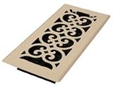 DECOR GRATES ALMOND 4 X 10 FLOOR REGISTER