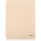 ipad2 用　本皮カバーケース　クリーム シルバー バングル