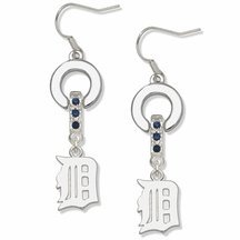 Detroit Tigers MVP Crystal Earrings