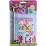 Shopkins 4 Pieces Stationary Set Includes Notepad Eraser Pe