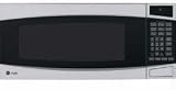 GE Profile PEM31SMSS 1.0 cu. ft. Countertop Microwave Oven with 800 Watts, 10 Power Levels, 6 Sensor Settings, Glass Turntable, Optional Built-in Trim Kit and Optional Hanging Kit: Stainless Steel