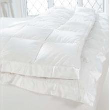 Pacific Coast Satin Trim Down Blanket Full Size - White by Pacific Pillows