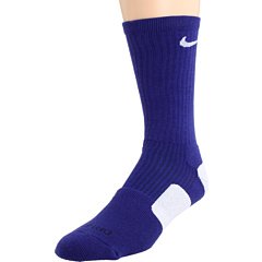 Nike Dri-Fit Elite Basketball Crew Socks Orchid Blue/White Large Size Large
