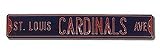 Steel Street Sign: &acute; ST. LOUIS CARDINALS AVE &acute; ( Navy ) - B0001LSHSK