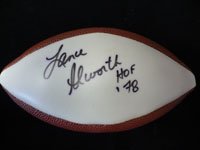 Signed Alworth, Lance Mini White Panel Football