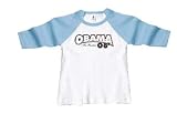 Obama For President 08 Toddler Raglan T-Shirt