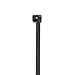 18-in Black UV Weather Resistant Cable Ties, 50 lb Tensile Strength - 100 Count