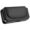 FOR HTC : Droid Eris / Imagio / Hero / Touch Pro2 (CDMA) / Touch Pro2 (GSM) / Tilt2 / My Touch 3G / Magic / Ozone XV6175 / Dash 3G / Snap (GSM) / Snap S511 (CDMA) / Premuim Genuine Black Horizontal Phone Carry Pouch Case Holster Belt Clip