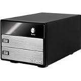 Icy Box - Ib-3221stu-b - Aluminium Case For 2 X 3.5 Sata Hdd, Jbod System With Usb 2.0 Interface - Easyswap Technology