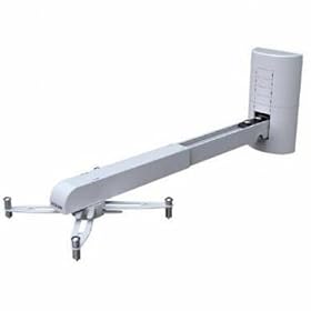 Vision Techmount TM-ST - Mounting kit ( wall bracket, short throw wall mount ) for projector ( telescopic ) - satin white