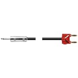 Hosa SKZ-603BN ZIP Cable 1/4-Inch TS - Banana BK 3 Feet
