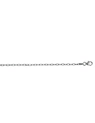 CleverEve Designer Series 14K White Gold Flat D.C 2.2mm Handmade Necklace 30 Inch