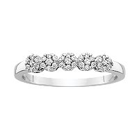 1 6 ct. tw. Diamond Anniversary Ring in 10K White Gold by Fred Meyer Jewelers