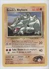Pokemon - Brock's Rhyhorn (R) (Pokemon TCG Card) 2000 Pokemon Gym Heroes Unlimited #22