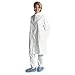 Dupont IC270BWHSM00300C Tyvek IsoClean Frock, White, SM, Clean Processed (Pack of 30)