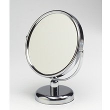 Pedestal Vanity 10X to 1X Magnifying Mirror in Chrome