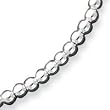 Sterling Silver Beaded Necklace - 18 Inch