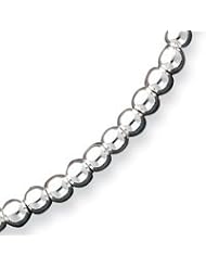 Sterling Silver Beaded Necklace - 18 Inch
