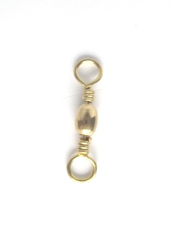 Eagle Claw Barrel Swivels: Brass, Size 3, Quantity 10