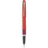 Pilot MR Retro Pop Collection Gel Roller Pen, Red Barrel with Wave Accent, Fine Point, Black Ink (91402)