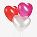 Latex Pearlized Heart-Shaped Balloons - Balloons & Streamers & Latex Balloons